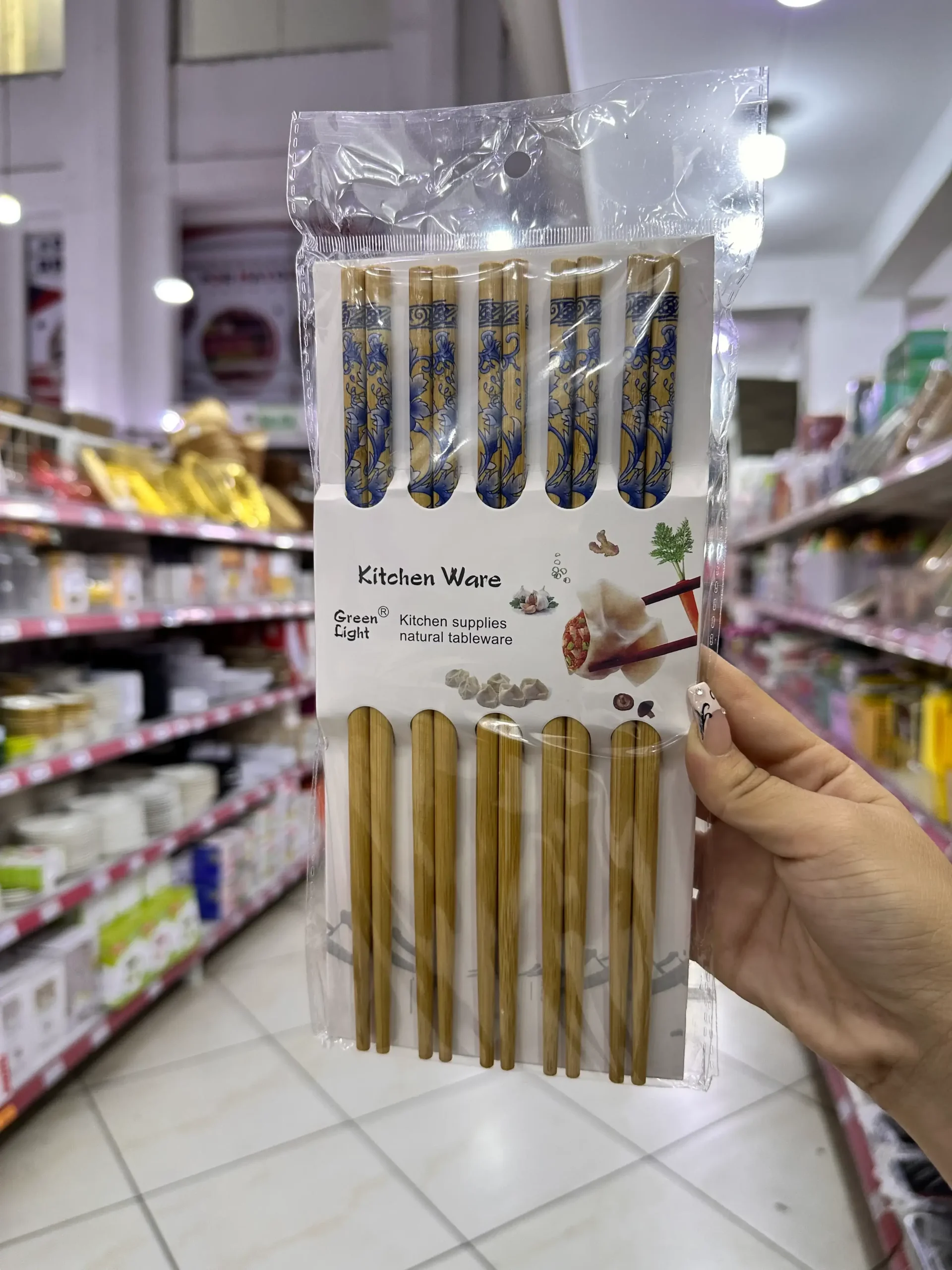 S14364 (2) Palitos De Bambú, 5 pcs