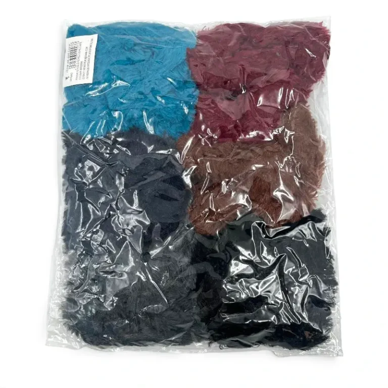 Colet peluche, 6 colores – Paq x 12 unid
