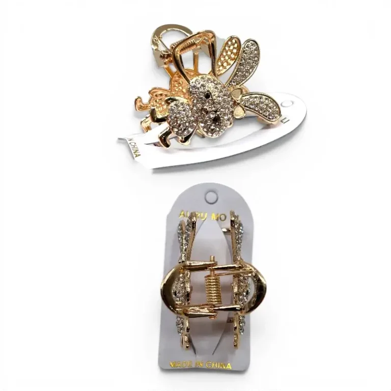 Clip Metal Dorado Para Cabello – Paq x 12 Unid