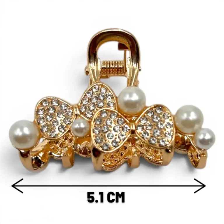 Clip Metal Dorado Para Cabello – Paq x 12 Unid