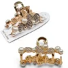 Clip Metal Dorado Para Cabello – Paq x 12 Unid