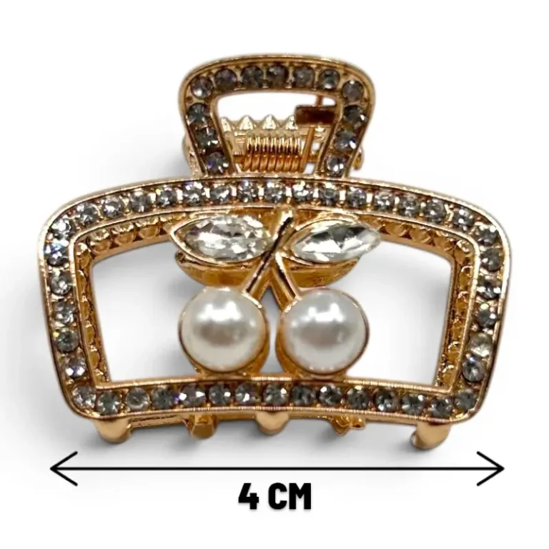 Clip Metal Dorado Para Cabello – Paq x 12 Unid