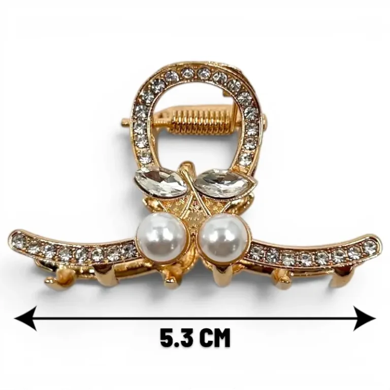 Clip Metal Dorado Para Cabello – Paq x 12 Unid