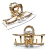 Clip Metal Dorado Para Cabello – Paq x 12 Unid
