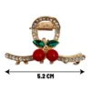 Clip Metal Dorado Para Cabello – Paq x 12 Unid