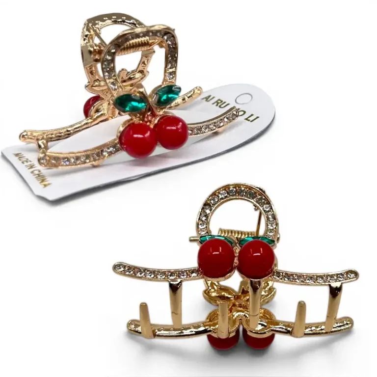 Clip Metal Dorado Para Cabello – Paq x 12 Unid