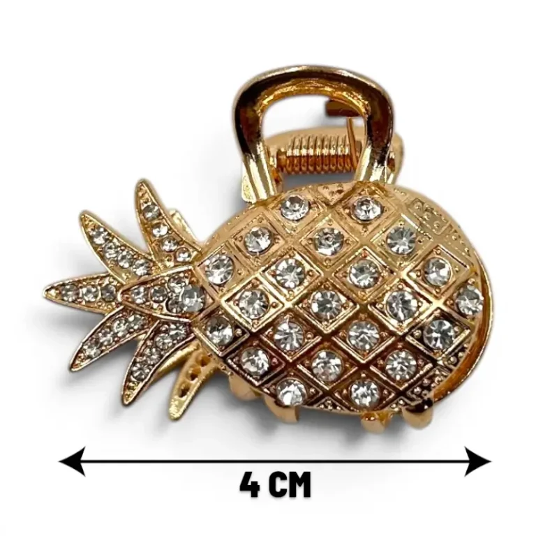 Clip Metal Dorado Para Cabello – Paq x 12 Unid