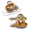 Clip Metal Dorado Para Cabello – Paq x 12 Unid