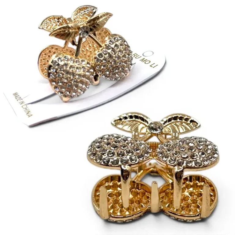 Clip Metal Dorado Para Cabello – Paq x 12 Unid