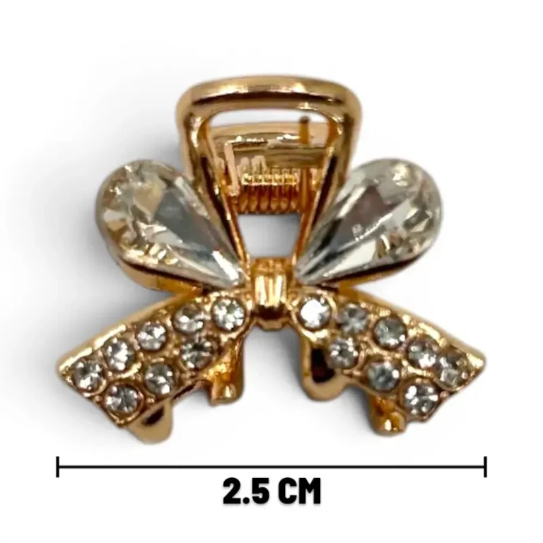 Clip Metal Dorado Para Cabello – Paq x 12 Unid