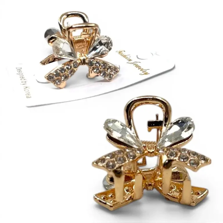 Clip Metal Dorado Para Cabello – Paq x 12 Unid
