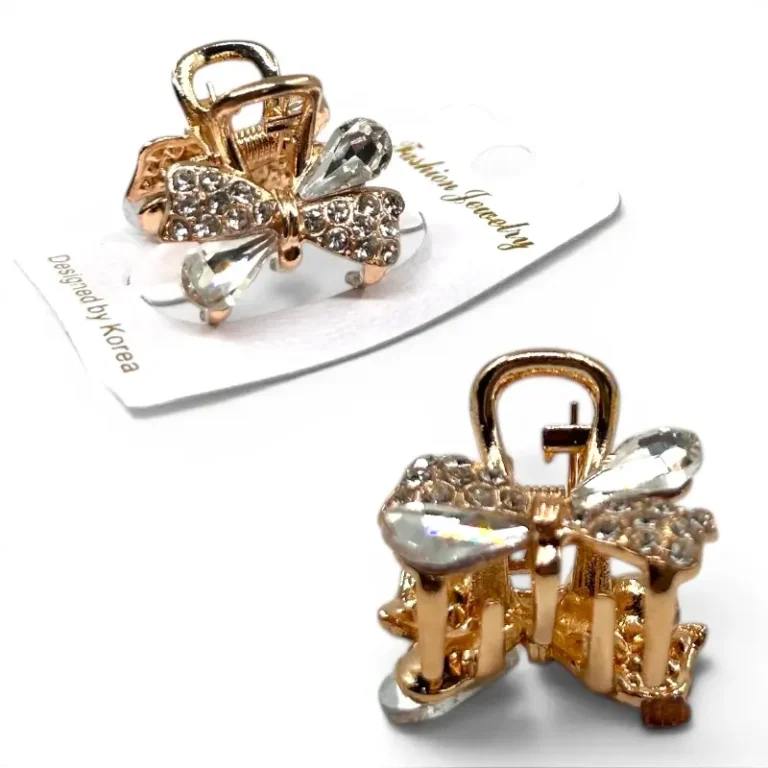 Clip Metal Dorado Para Cabello – Paq x 12 Unid
