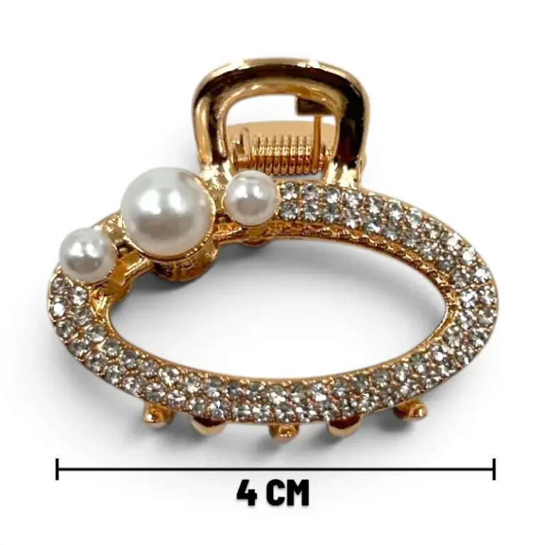 Clip Metal Dorado Para Cabello – Paq x 12 Unid
