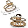 Clip Metal Dorado Para Cabello – Paq x 12 Unid