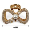 Clip Metal Dorado Para Cabello – Paq x 12 Unid