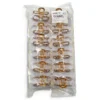 Clip Metal Dorado Para Cabello – Paq x 12 Unid