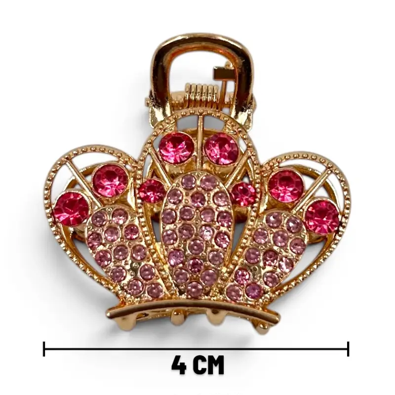 AML011 (1) Clip Metal Dorado Para Cabello – Paq x 12 Unid