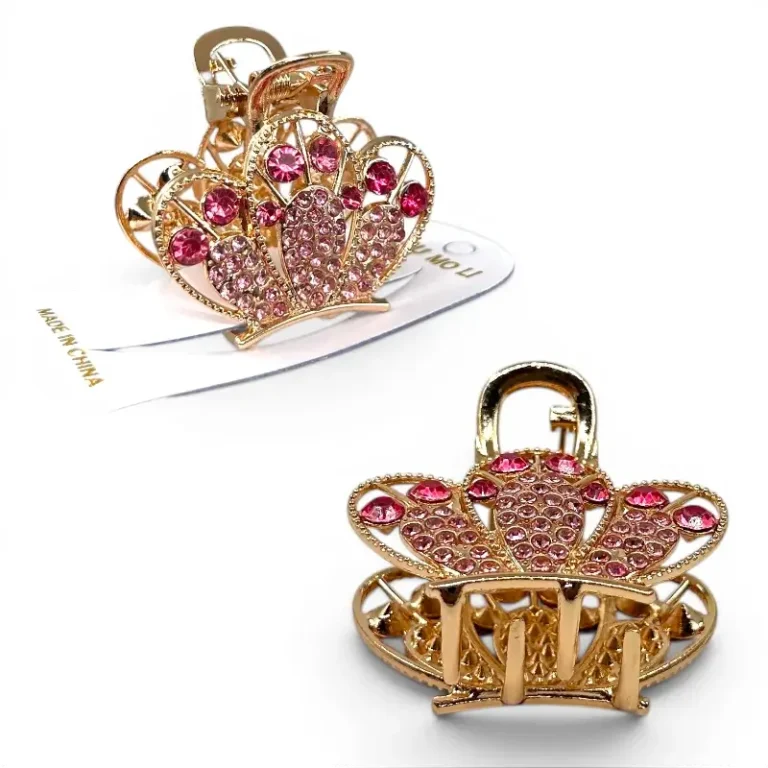 Clip Metal Dorado Para Cabello – Paq x 12 Unid