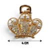 Clip Metal Dorado Para Cabello – Paq x 12 Unid