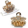 Clip Metal Dorado Para Cabello – Paq x 12 Unid