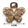 Clip Metal Dorado Para Cabello – Paq x 12 Unid