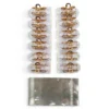 Clip Metal Dorado Para Cabello – Paq x 12 Unid
