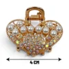 Clip Metal Dorado Para Cabello – Paq x 12 Unid