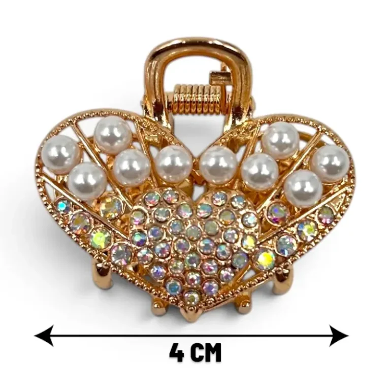 Clip Metal Dorado Para Cabello – Paq x 12 Unid