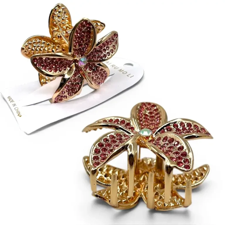 Clip Metal Dorado Para Cabello – Paq x 12 Unid
