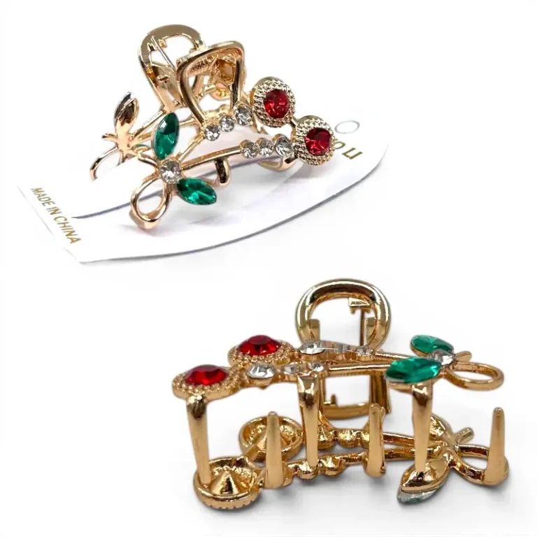 Clip Metal Dorado Para Cabello – Paq x 12 Unid