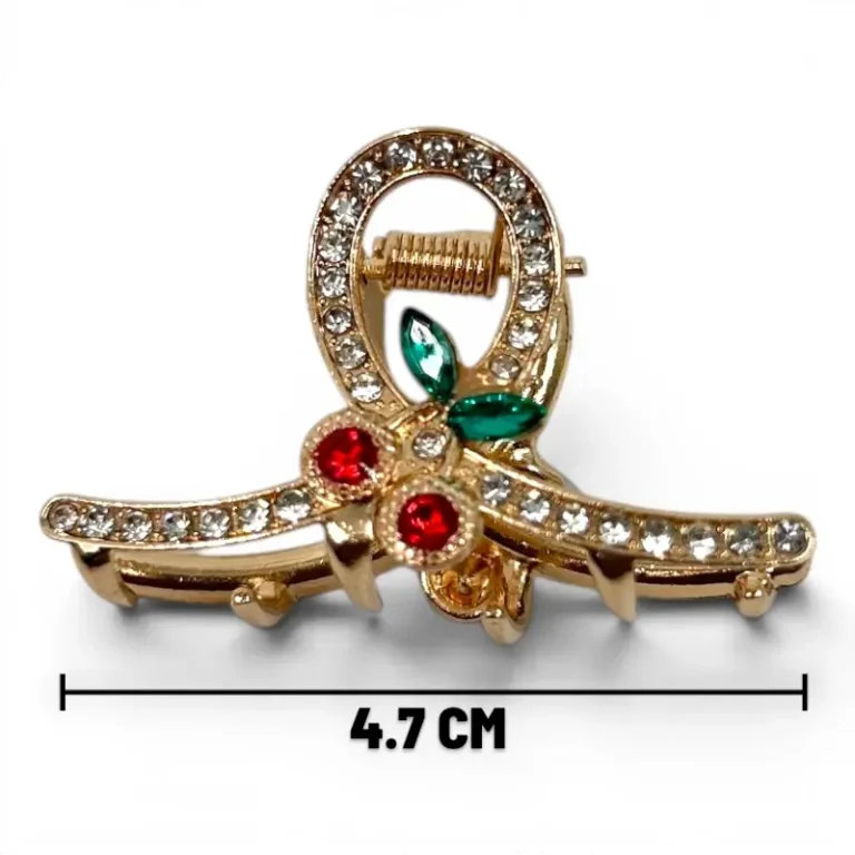 Clip Metal Dorado Para Cabello – Paq x 12 Unid
