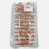 Clip Metal Dorado Para Cabello – Paq x 12 Unid