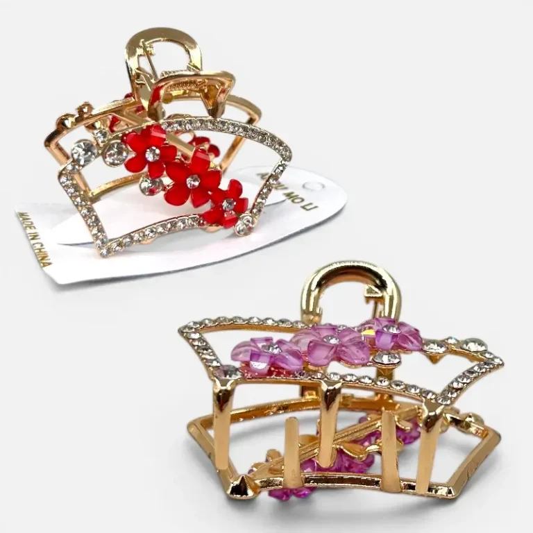 Clip Metal Dorado Para Cabello – Paq x 12 Unid