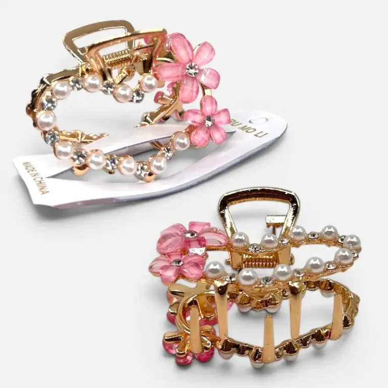 Clip Metal Dorado Para Cabello – Paq x 12 Unid