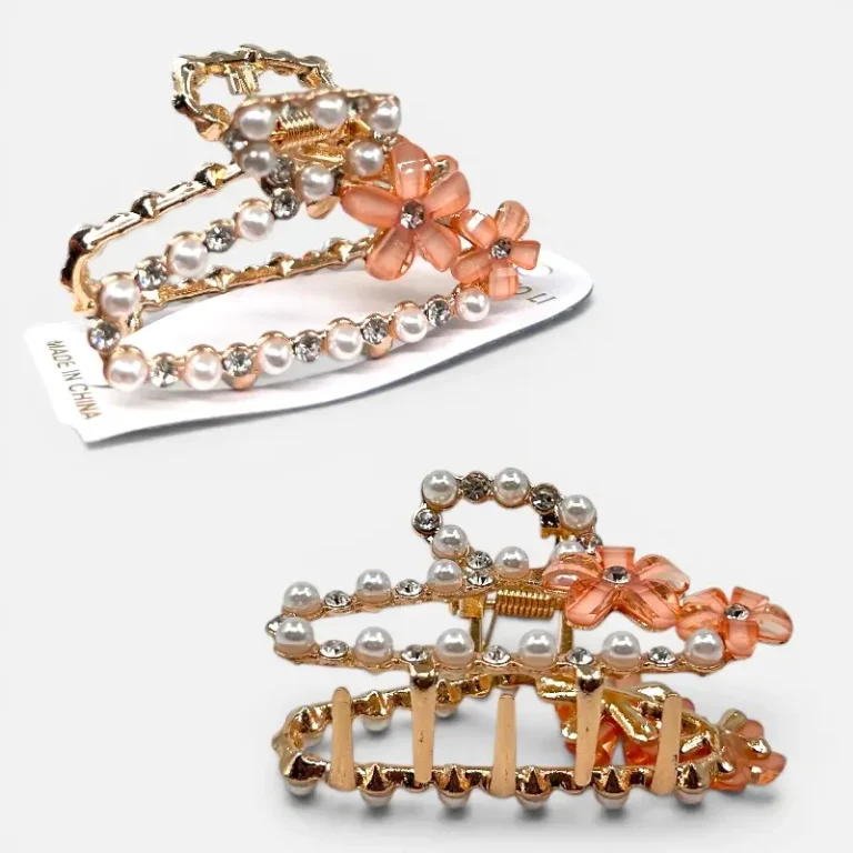 Clip Metal Dorado Para Cabello – Paq x 12 Unid