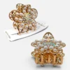 Clip Metal Dorado Para Cabello – Paq x 12 Unid