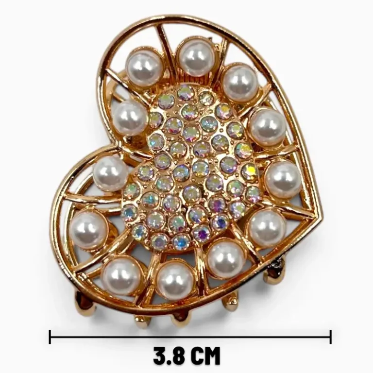 Clip Metal Dorado Para Cabello – Paq x 12 Unid