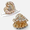 Clip Metal Dorado Para Cabello – Paq x 12 Unid