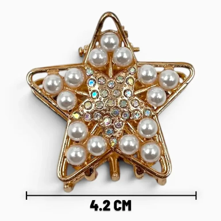Clip Metal Dorado Para Cabello – Paq x 12 Unid