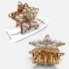 Clip Metal Dorado Para Cabello – Paq x 12 Unid