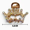 Clip Metal Dorado Para Cabello – Paq x 12 Unid
