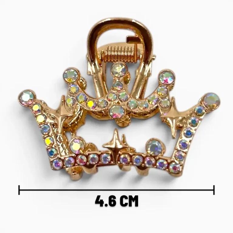 Clip Metal Dorado Para Cabello – Paq x 12 Unid