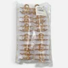 Clip Metal Dorado Para Cabello – Paq x 12 Unid
