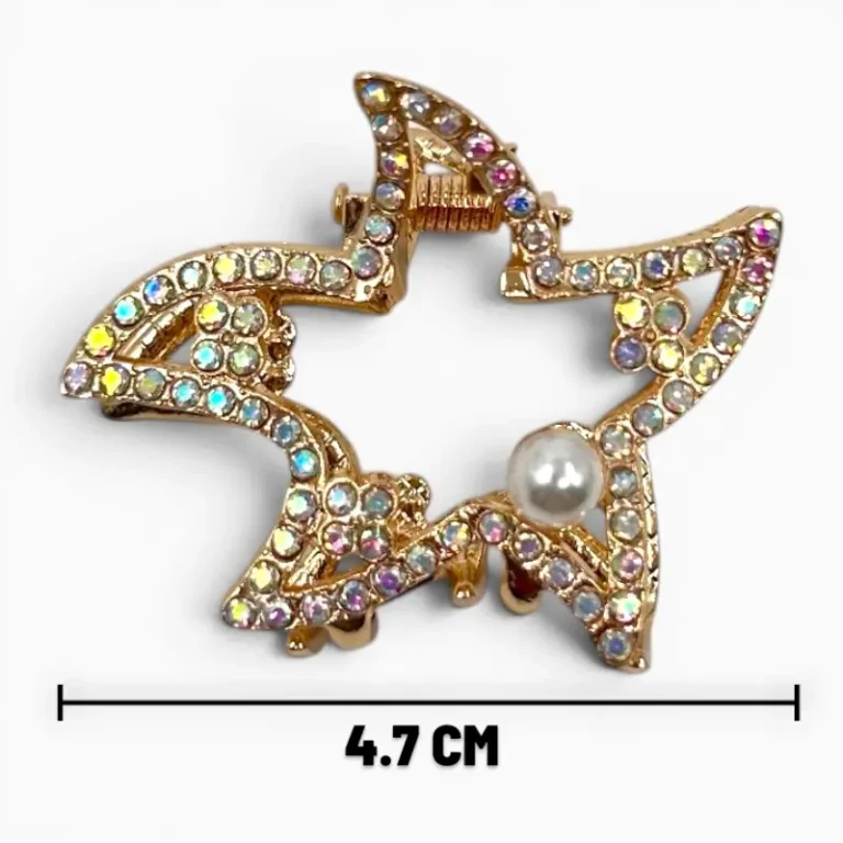 Clip Metal Dorado Para Cabello – Paq x 12 Unid