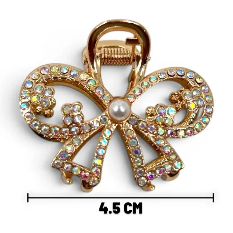 Clip Metal Dorado Para Cabello – Paq x 12 Unid