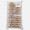 Clip Metal Dorado Para Cabello – Paq x 12 Unid