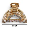 Clip Metal Dorado Para Cabello – Paq x 12 Unid