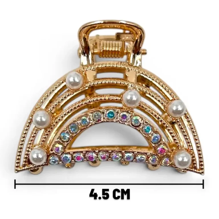 Clip Metal Dorado Para Cabello – Paq x 12 Unid