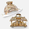 Clip Metal Dorado Para Cabello – Paq x 12 Unid