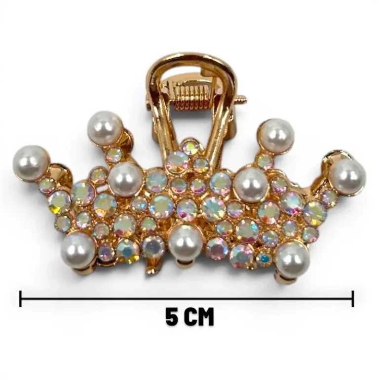 Clip Metal Dorado Para Cabello – Paq x 12 Unid